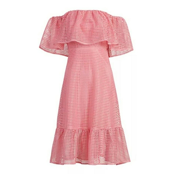 💎NWT New York & Co Pink Off-The-Shoulder Dress - Picture 7 of 7